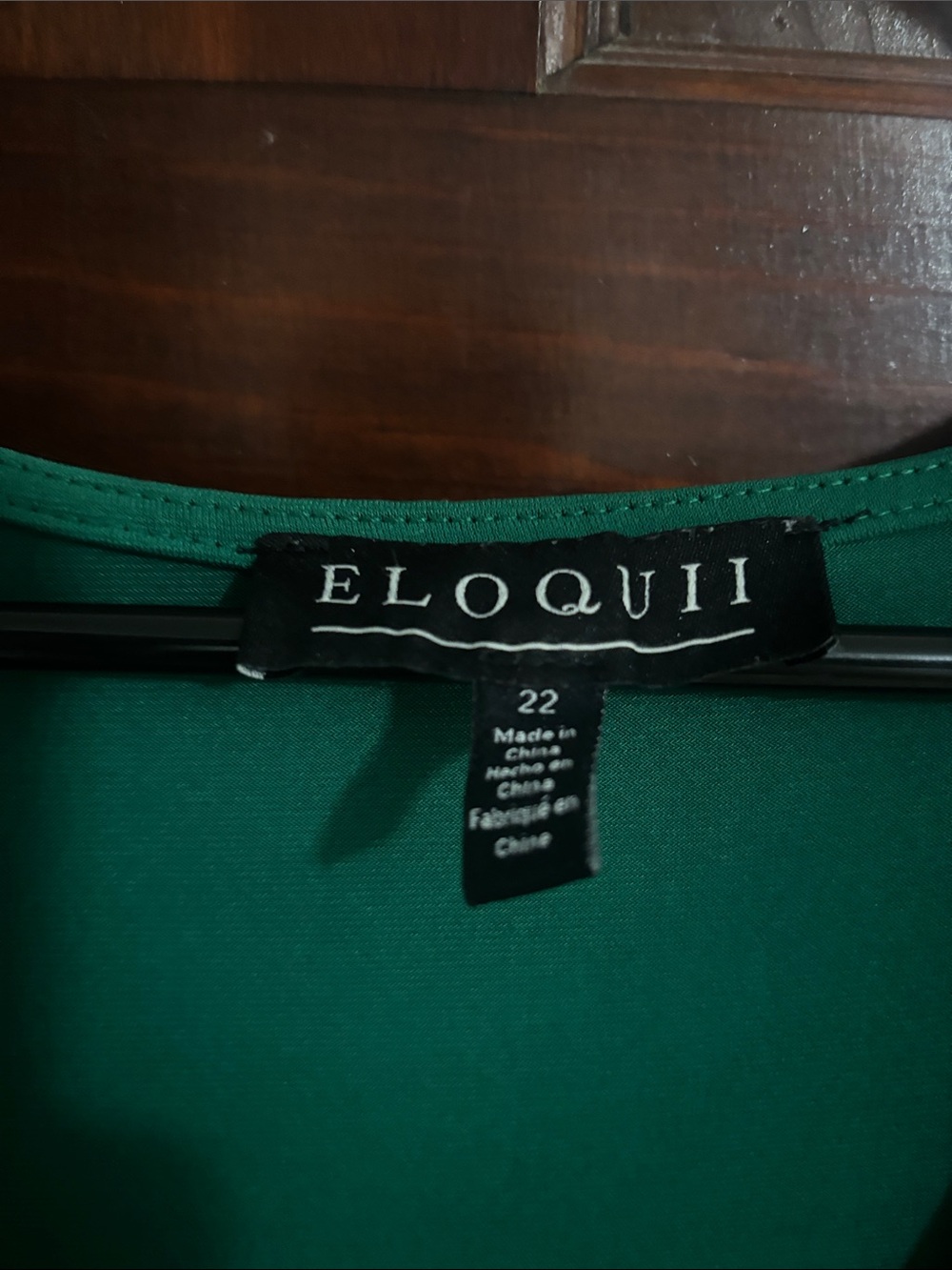 Eloquii Emerald Green Twist-Waist Midi Dress 22 - Picture 2 of 3